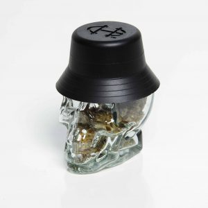 Zookies quarter in a Cypress Hill collectible crystal skull jar